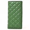 NMBGM221 Never Mind Diamond Quilted Leather Long Bifold Wallet