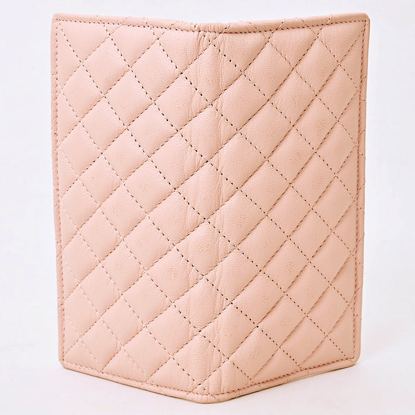 NMBGM221 Never Mind Diamond Quilted Leather Long Bifold Wallet