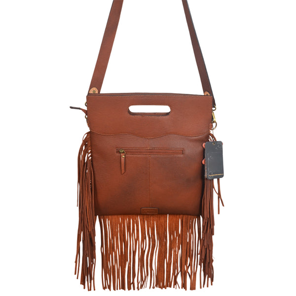 ADBGA1032 Clutch Hand Tooled Hair on Genuine Leather Women Bag