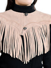 ADDR026 American Darling Western Suede Fringe Shoulder Wrap Capelet
