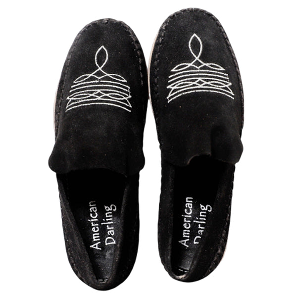 ADFT182 American Darling Suede Leather Western Moccasin Footwear