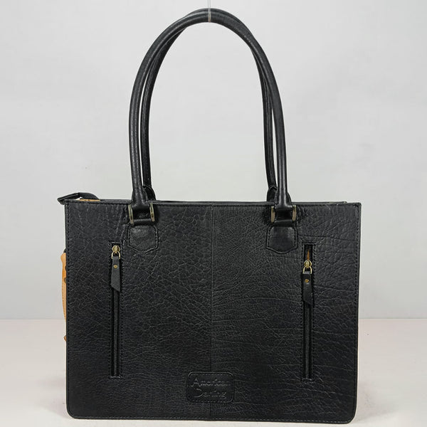 OHG211 Tote Hair on Genuine Western Leather Women Bag