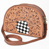OHA157 Crossbody Hand Tooled Genuine Western Leather Women Bag