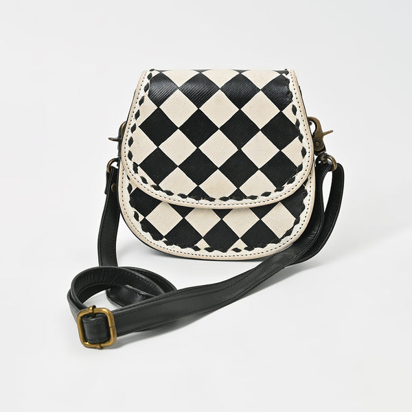 ADBGM906 American Darling Western Leather Cross body Bag with Artisan Buck stitched Detail