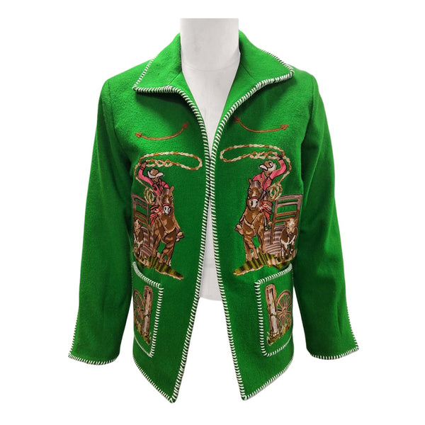 ADJKT096 American Darling Woolen Fabric Embroidered Western Style Apparel Jacket