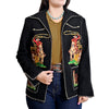 ADJKT097 Premium Woolen Fabric Jacket with Intricate Embroidery Detail