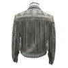 ADJKT099 American Darling Genuine Leather Studded Fringe Western Jacket