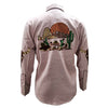 ADSH060 American Darling Blush Pink Western Apparel - Embroidered Cotton Lycra Cowboy Shirt