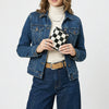 ADBGM1095 American Darling Checkered Hair on Hide & Leather Bifold Wallet