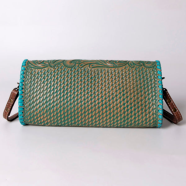 ADBG1024 American Darling Hand-Tooled Floral Leather Western Crossbody Bag