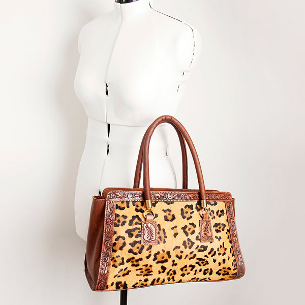 LADBGI174 Tote Hair On Genuine Western Leather Women Bag