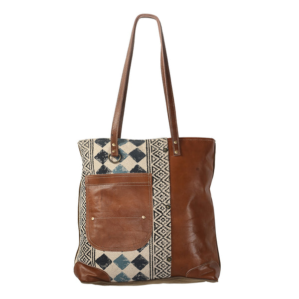 LC-KB194 Tote Upcycled Canvas Ladies Bag