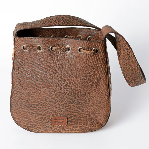 LC-ADBGZ485 Bucket Genuine Western Leather Women Bag