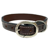 BER164-Western leather Dog Collar