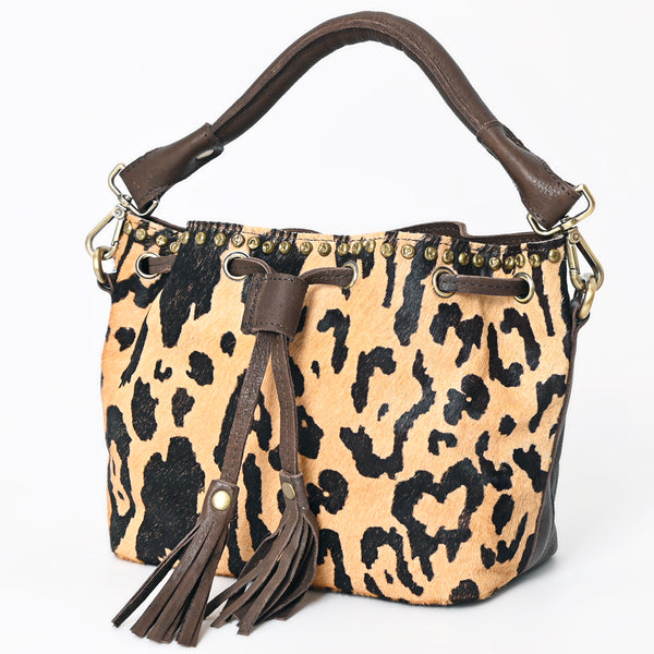 LC-ADBGM189B Bucket Genuine Western Leather Women Bag
