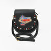 Official PRCA & NFR Licensed Collection® Genuine Leather Playing Card Motif Toolwork Accent Crossbody Bag
