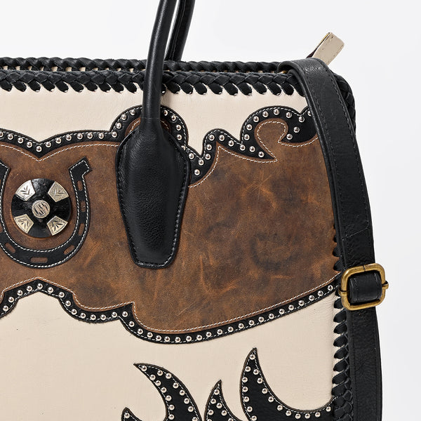 ADBGM842 Genuine Leather Studded Western Tote by American Darling