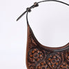 ADBG1100 American Darling Western Leather Hobo Bag with Hand-Tooled Floral Carving