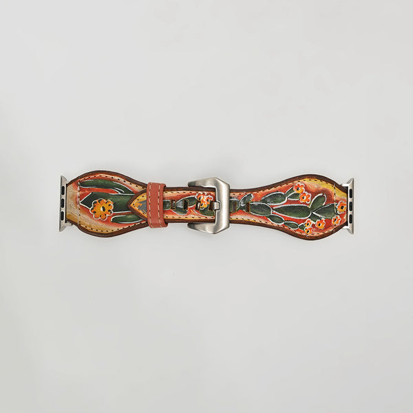 ADWAM131 American Darling Genuine Leather Hand Painted Watch Strap