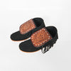 ADFT184 American Darling Hair on Hide Harness Leather Tooled Moccasins