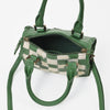 ADBGM1097 Checkered Hair On Hide & Leather Speedy Bag - American Darling