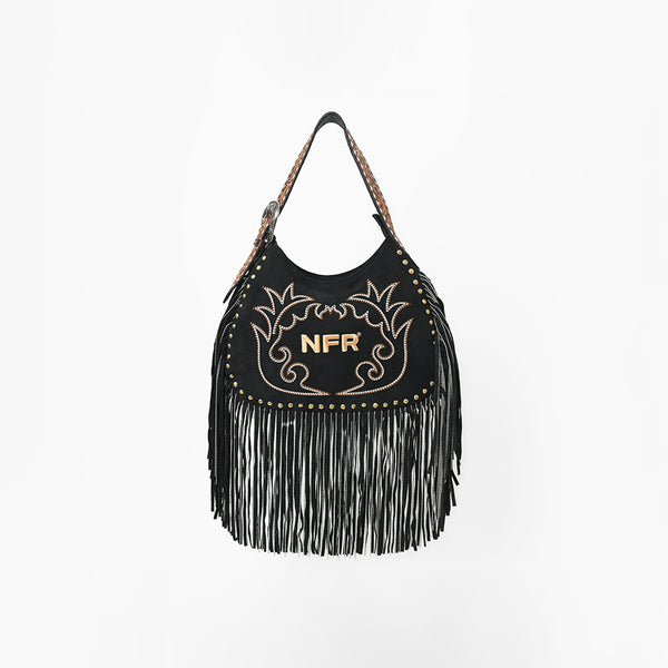 ADBGA1476ANFR American Darling Embroidered Suede Western Hobo Shoulder Bag