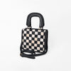 ADBGM1029 American Darling Genuine Leather Hair-on-Hide Checkerboard Tote Handbag
