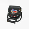 Official PRCA & NFR Licensed Collection® Genuine Leather Playing Card Motif Toolwork Accent Crossbody Bag