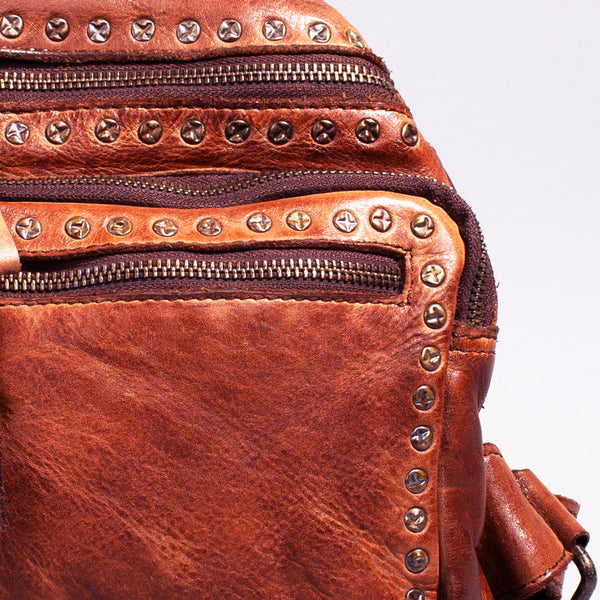 SWC149 Studded Leather Sling Bag