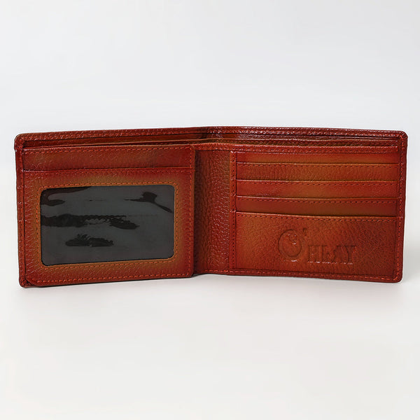 LC-OHM120C Genuine Western Leather Bifold Wallet