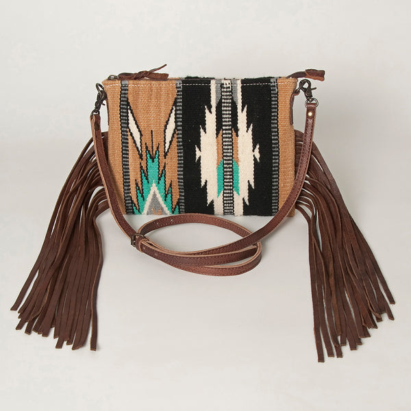 ADBG236 American Darling Saddle Blanket Boho Fringe Crossbody Bag