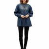 ADDR016 American Darling Blue Denim Dress Western Studded Concho Tunic