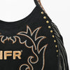 ADBGA1476ANFR American Darling Embroidered Suede Western Hobo Shoulder Bag