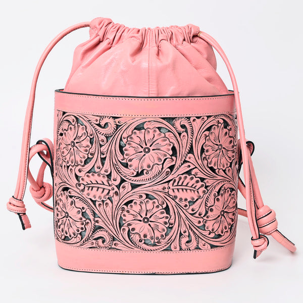 LC-ADBGZ765B Bucket Genuine Western Leather Women Bag