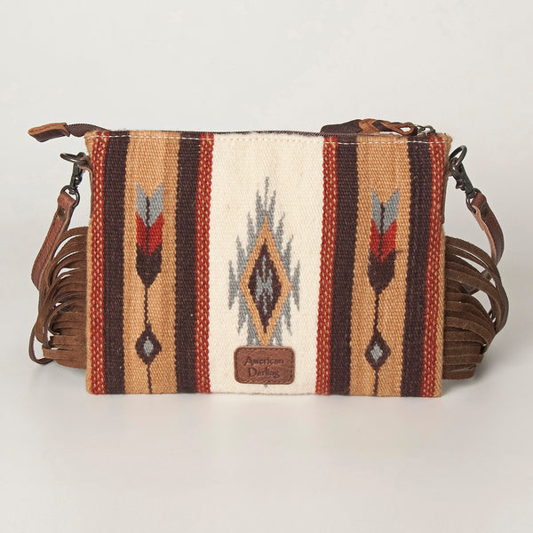 ADBG236 American Darling Saddle Blanket Boho Fringe Crossbody Bag