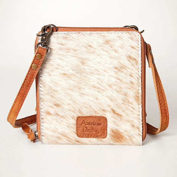 ADBG820 American Darling Handcrafted Leather Cross body Bag with Hair-On Cowhide