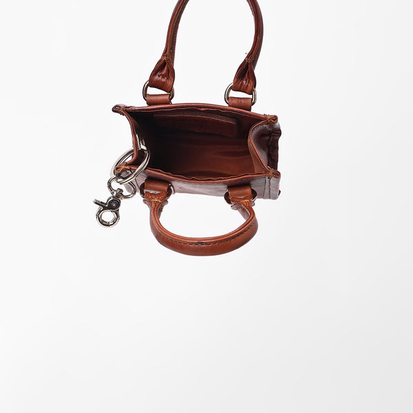 ADCHM109 American Darling Genuine Leather Mini Tote Bag Charm