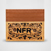 Official PRCA & NFR Licensed Collection®️ Hand Tooled Western Leather Card Holder