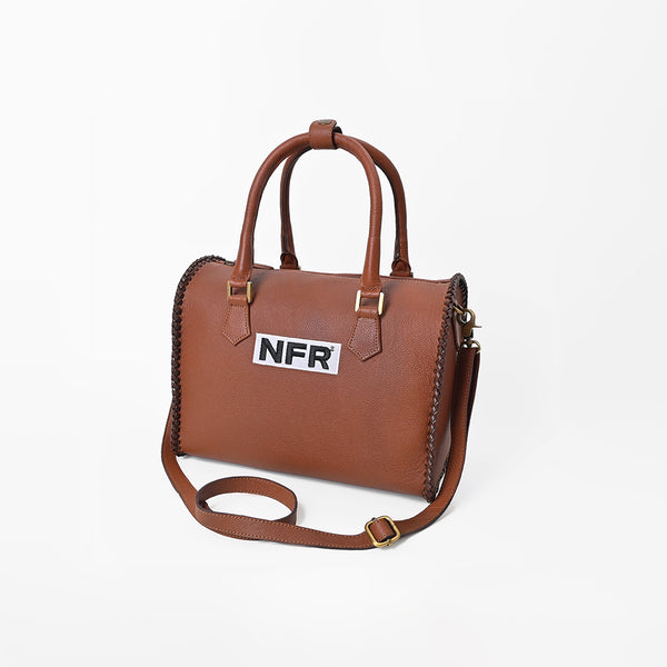 ADBGA1429PRCA American Darling Hand-Braided Leather NFR Speedy Satchel