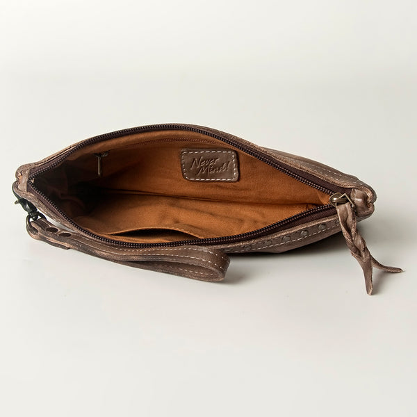 LC-NMBG101 Wristlet Genuine Leather women bag western Bag