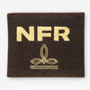 Official PRCA & NFR Licensed Collection®️ Embroidered Dark Brown Leather Bifold Wallet