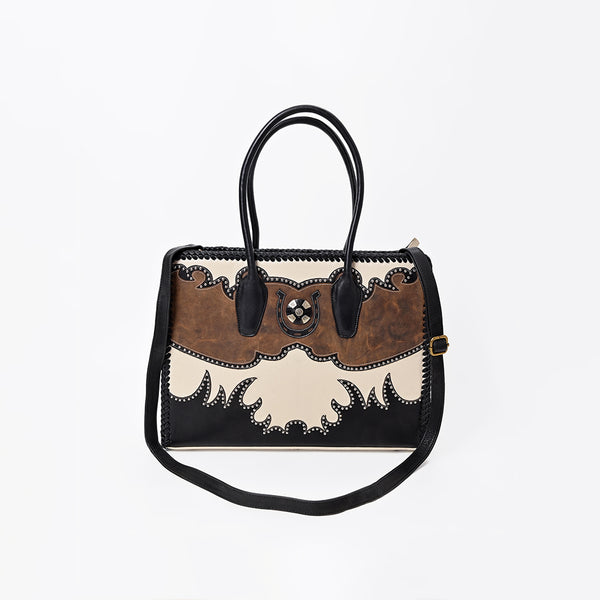 ADBGM842 Genuine Leather Studded Western Tote by American Darling