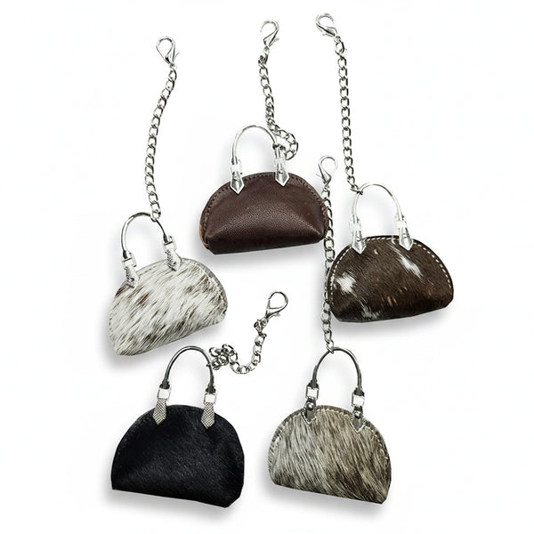 ADCHM114 American Darling Western Hair On Hide Purse Bag Charm
