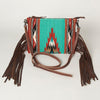 ADBG236 American Darling Saddle Blanket Boho Fringe Crossbody Bag