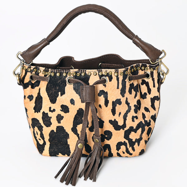 LC-ADBGM189B Bucket Genuine Western Leather Women Bag