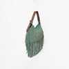 ADBGA1476ENFR American Darling Embroidered Suede Western Hobo Shoulder Bag
