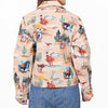 ADSH098 American Darling Cotton Lycra Western Bison Print Shirt Jacket