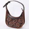 ADBG1100 American Darling Western Leather Hobo Bag with Hand-Tooled Floral Carving