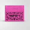 Official PRCA & NFR Licensed Collection®️ Floral Tooled Pink Western Leather Card Holder
