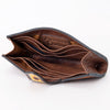ADBG1069 American Darling Hand-Tooled Leather Floral Wallet Western Sunflower Design Genuine Leather